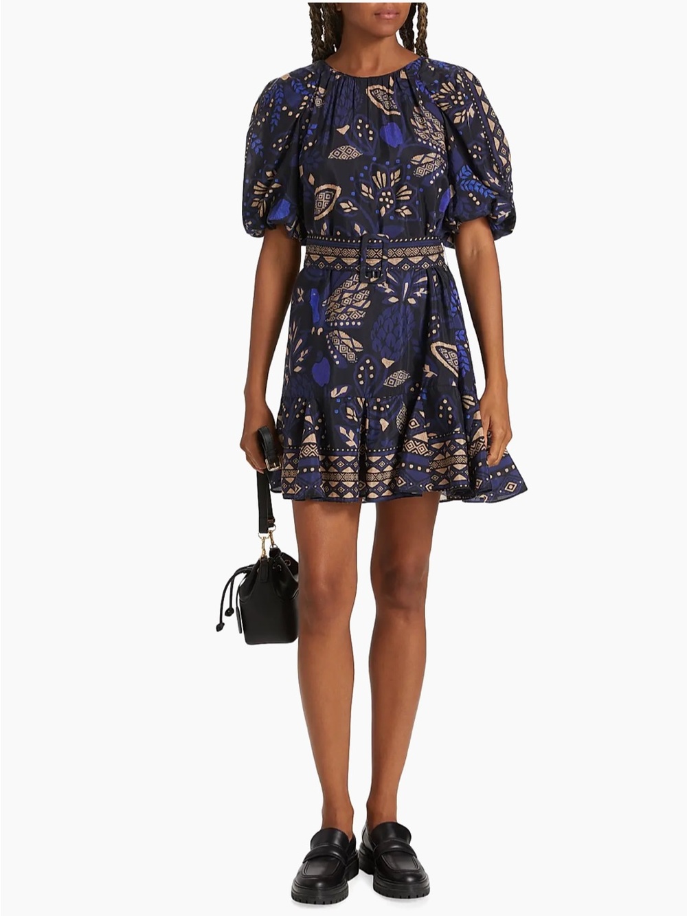 NWT - FARM Rio - Macaw Forest Black Mini Dress - Small